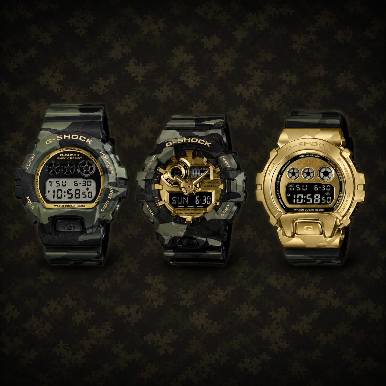 G-SHOCK: The Bold Camo Series